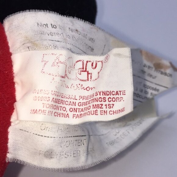 Ziggy Carleton Christmas “I Love You” Stuffed Toy Tom Wilson American Greetings - Picture 11 of 16